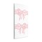 Stupell Industries Pink Bows on White Wall Plaque, design by Martina Pavlova